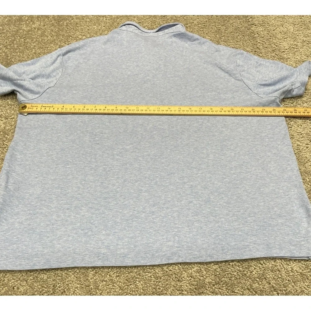 Polo Ralph Lauren Mens XXL Polo Heather Blue Soft Cotton Chese 50